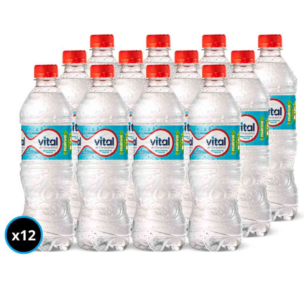 Pack 12x Agua Vital sin gas 600ml