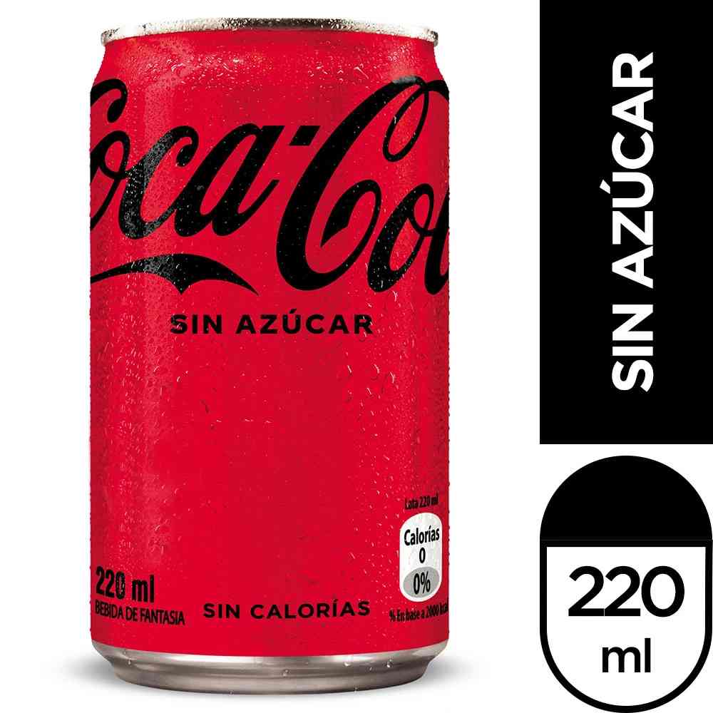 Pack 24x Coca Cola zero lata 220ml