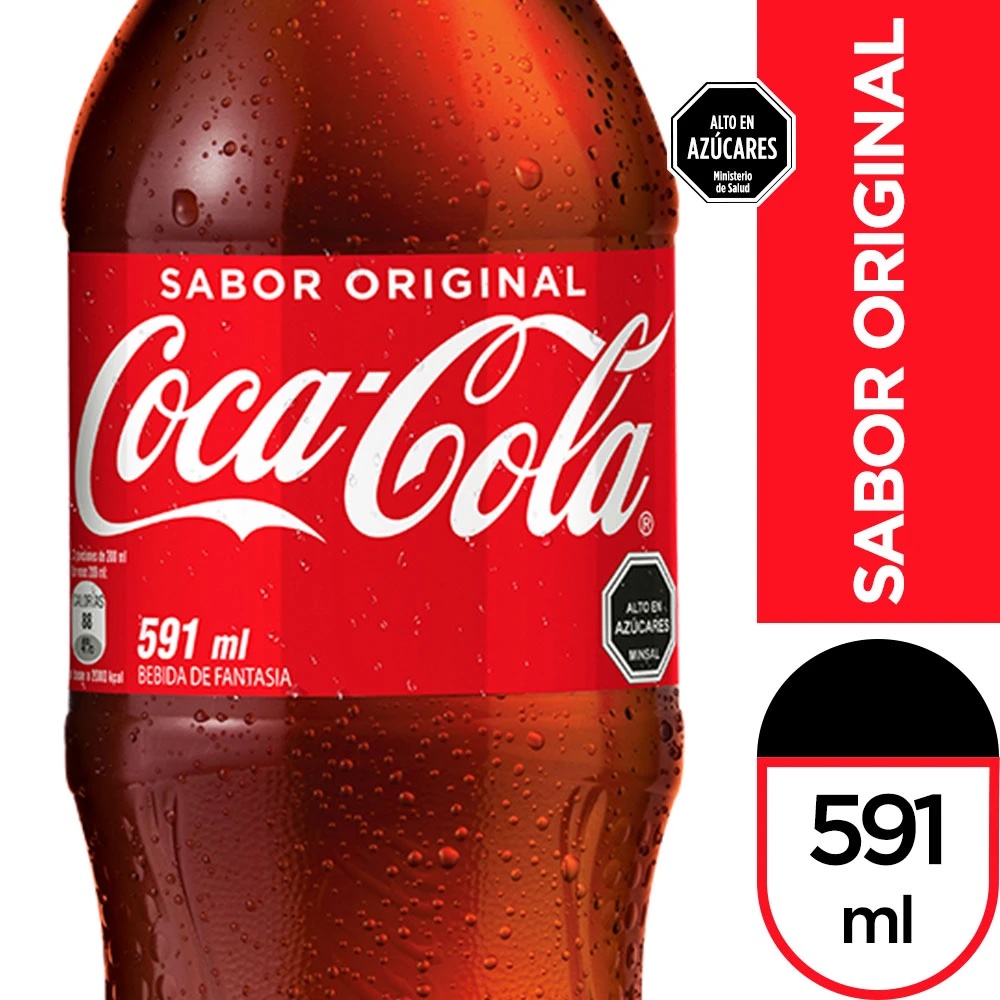 Pack 6x Bebida Coca-Cola original 591 ml