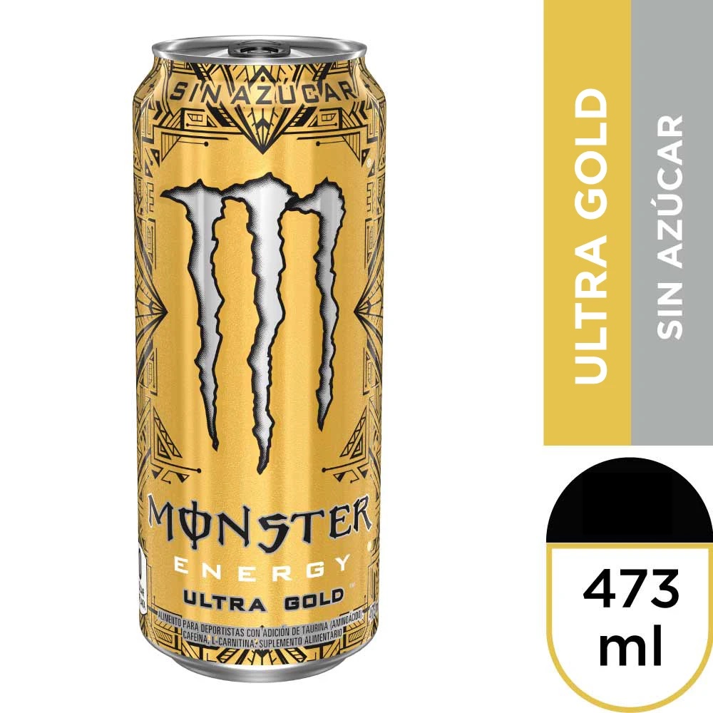 Pack 24x Monster ultra gold zero 473 ml