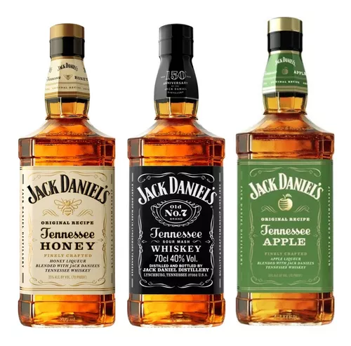 Pack Tripleta Whiskey Jack Daniel’s 750cc