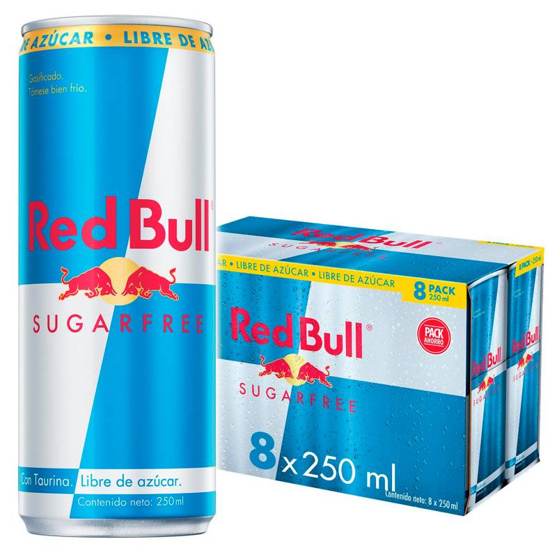 Pack 8x Red Bull zero 250ml