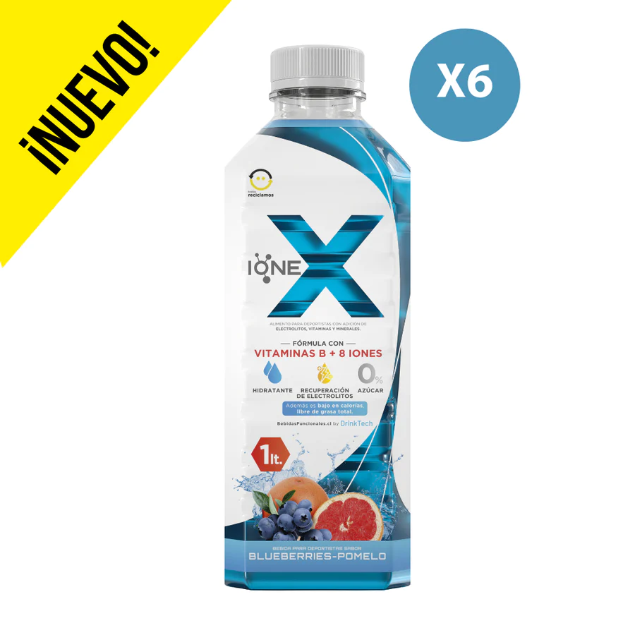 Pack 6x IONEX formula hidratante Blueberries Pomelo 1 lt