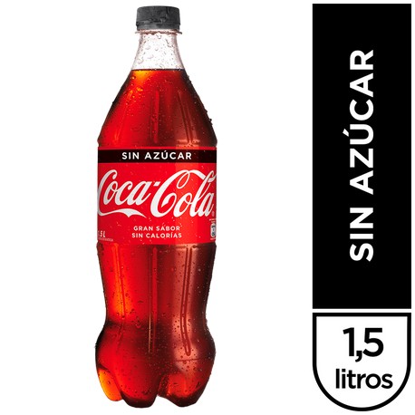 Pack 6x Bebida Coca-Cola zero 1,5 litros