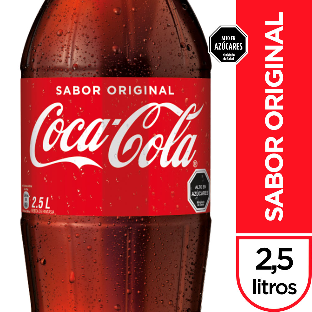 Pack 6x Bebida Coca-Cola original 2,5 litros